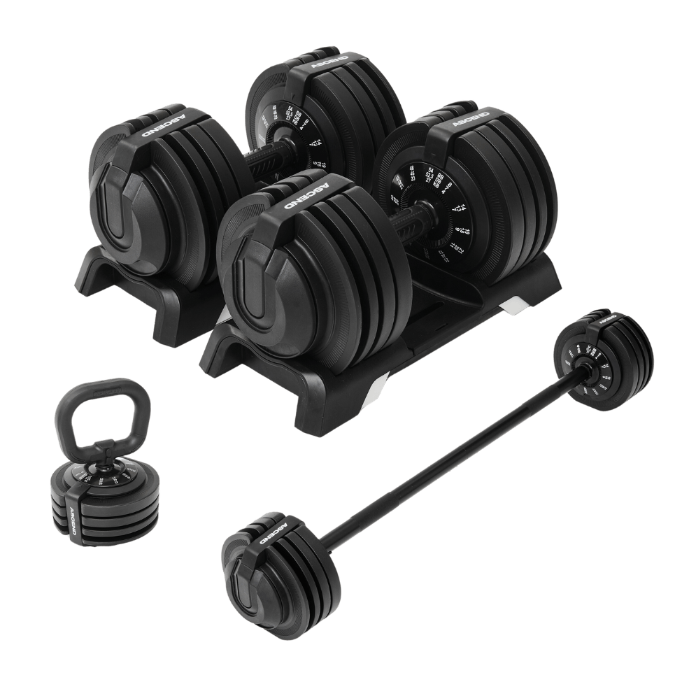 Ascend 3-in-1 Adjustable Dumbbells (7 to 52.5 lb)