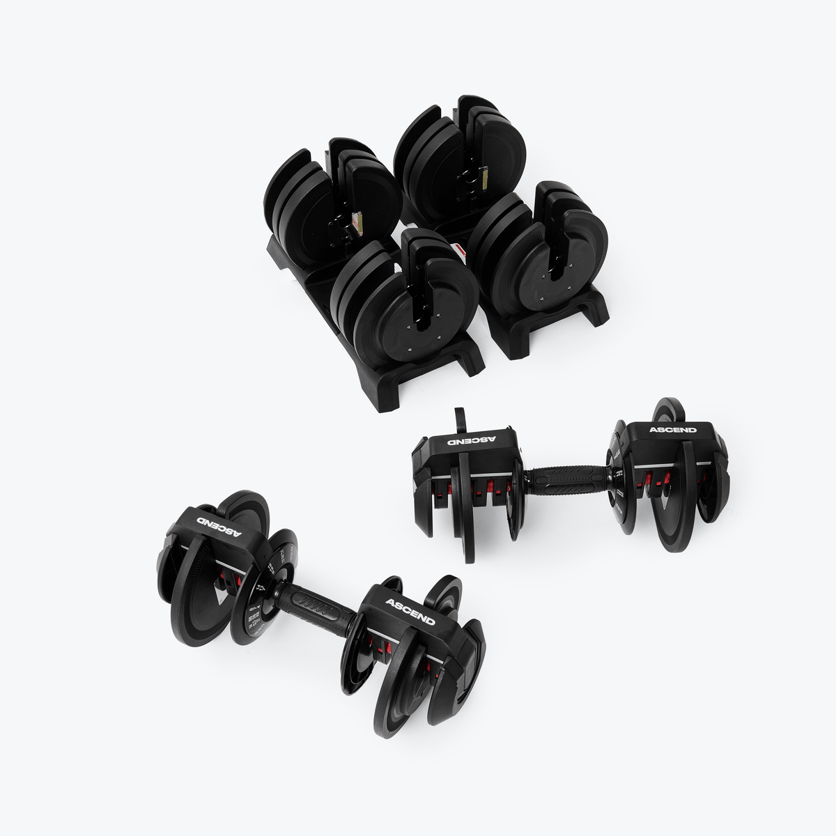 Bundle : Ascend 3-in-1 Adjustable Dumbbells (7 to 52.5 lb) & Bench