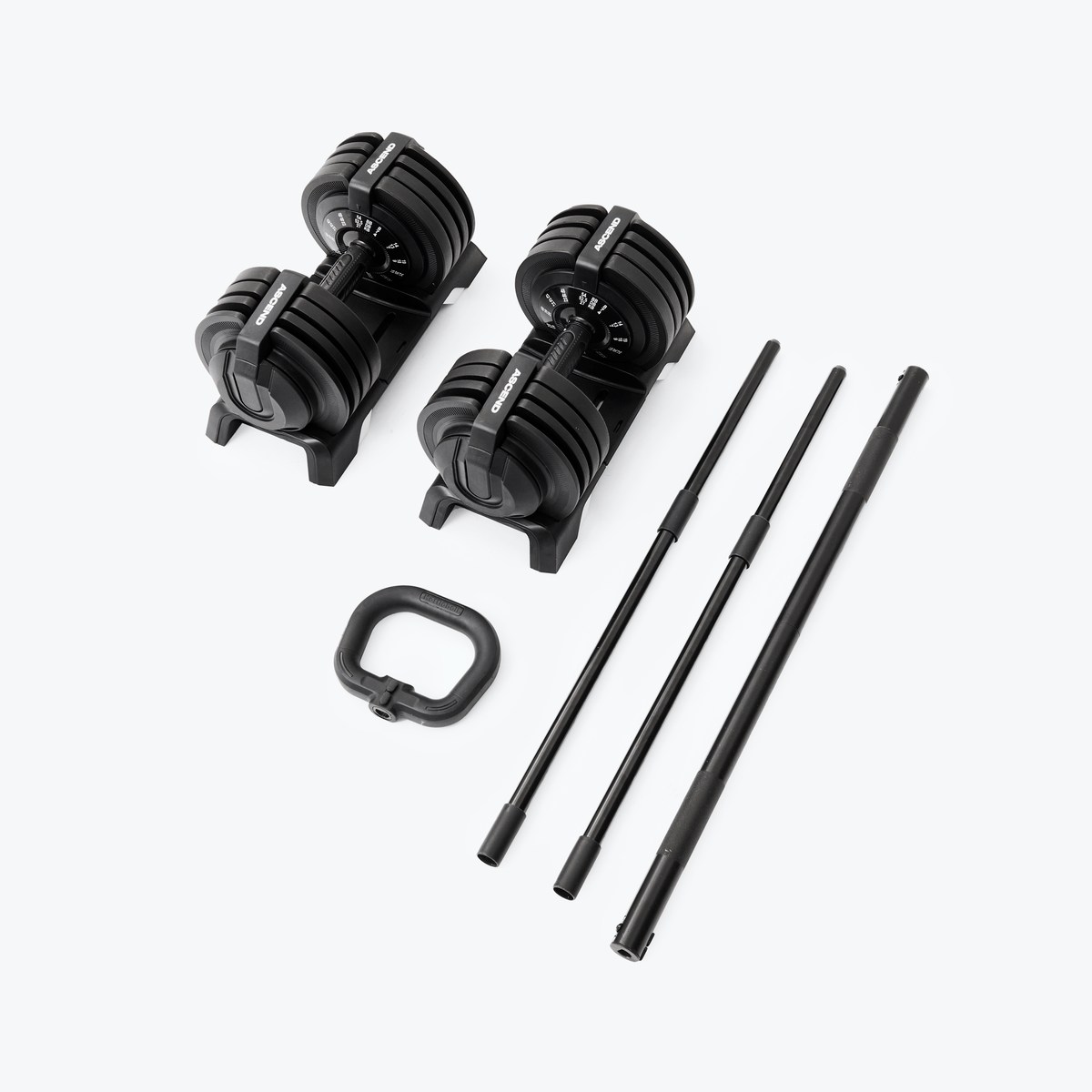 Bundle : Ascend 3-in-1 Adjustable Dumbbells (7 to 52.5 lb) & Bench