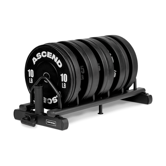 Ascend Bumper Plates and Barbell Rack